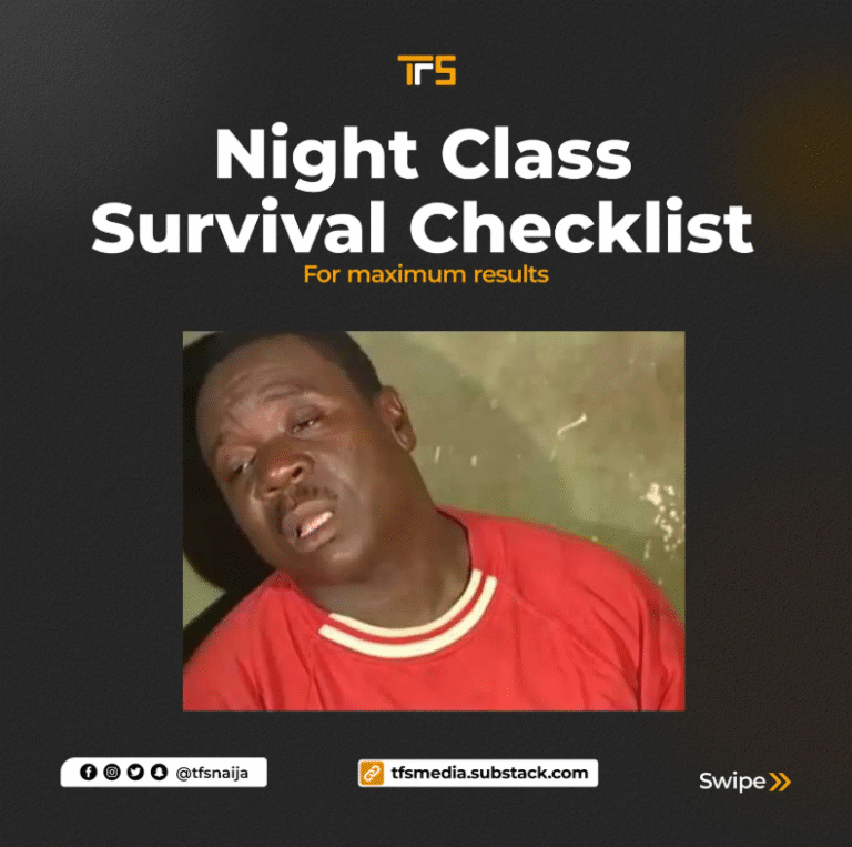 Night Class Survival Checklist