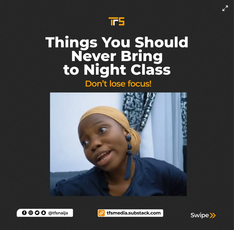 Things You Should Never Bring to Night Class